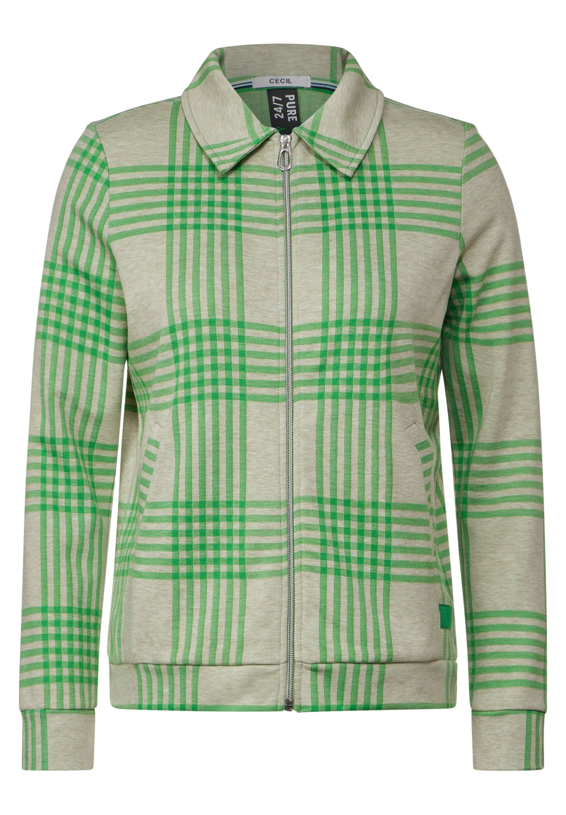 CECIL Übergangsjacke in grau / grün, Produktansicht