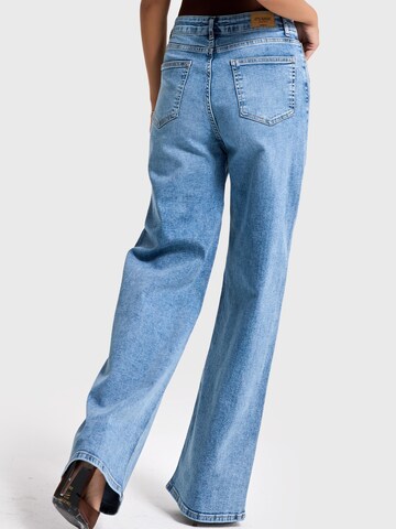 IT'S BASIC Wide leg Jeans 'WIDE HIGH RISE JEANS' in Blauw