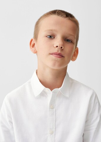 MANGO KIDS Regular Fit Skjorte 'Oxford' i hvid