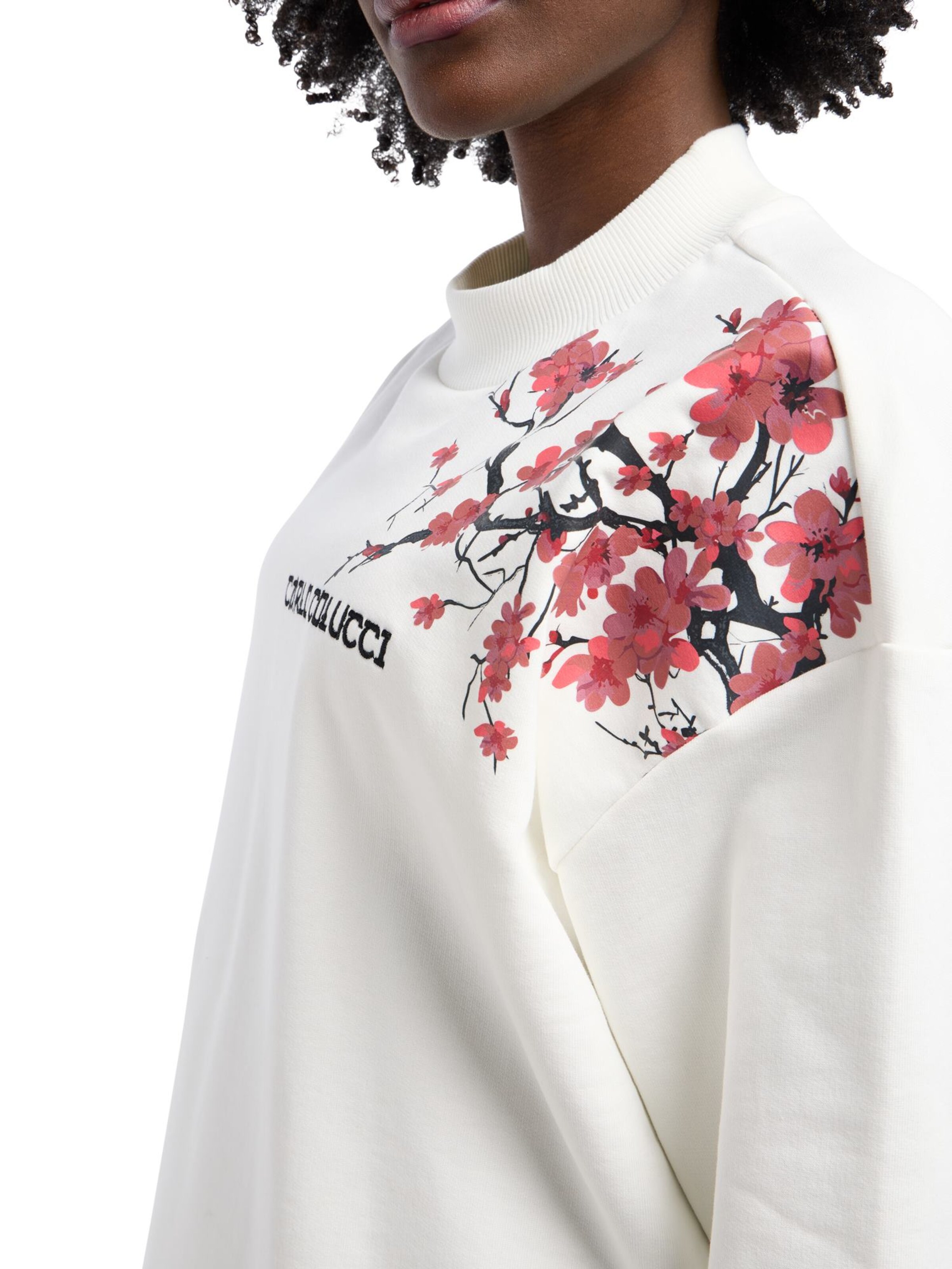 Carlo Colucci Sweatshirt 'Dragogna' in Weiß