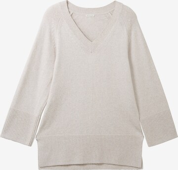 TOM TAILOR Sweater in Beige: front