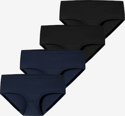 SCHIESSER Panty ' Invisible Cotton ' in XS in nachtblau / schwarz, Produktansicht