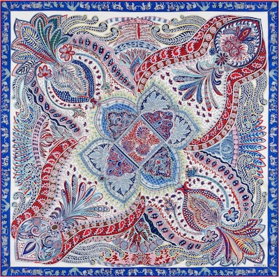 Roeckl Tuch 'VIBRANT PAISLEY' in blau / mischfarben, Produktansicht