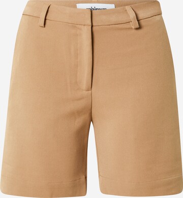 minimum - Slimfit Pantalón chino 'LILJANA' en marrón: frente