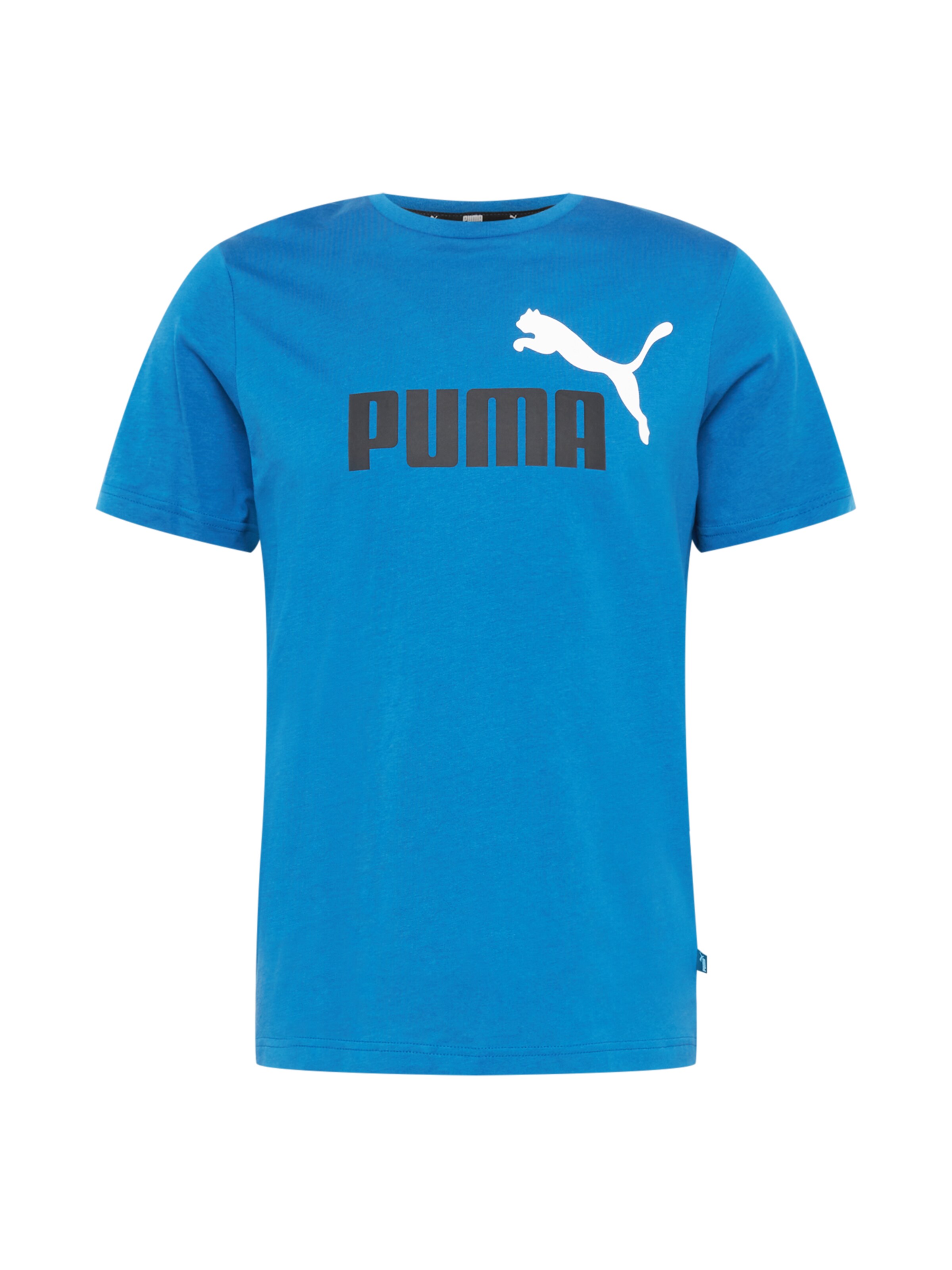 mėlyna PUMA Sportiniai marškinėliai 'Essentials': priekis