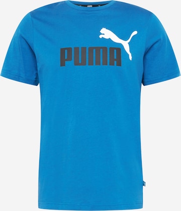 PUMA - Camisa funcionais 'Essentials' em azul: frente