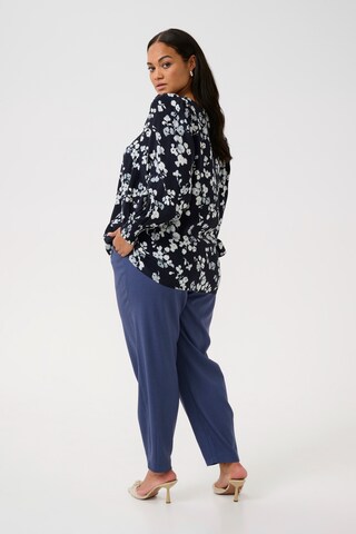 KAFFE CURVE Bluse in Blau