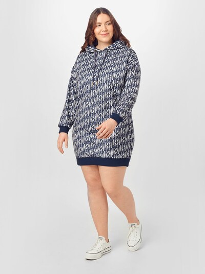 Rochie River Island Plus pe navy / alb, Vizualizare model