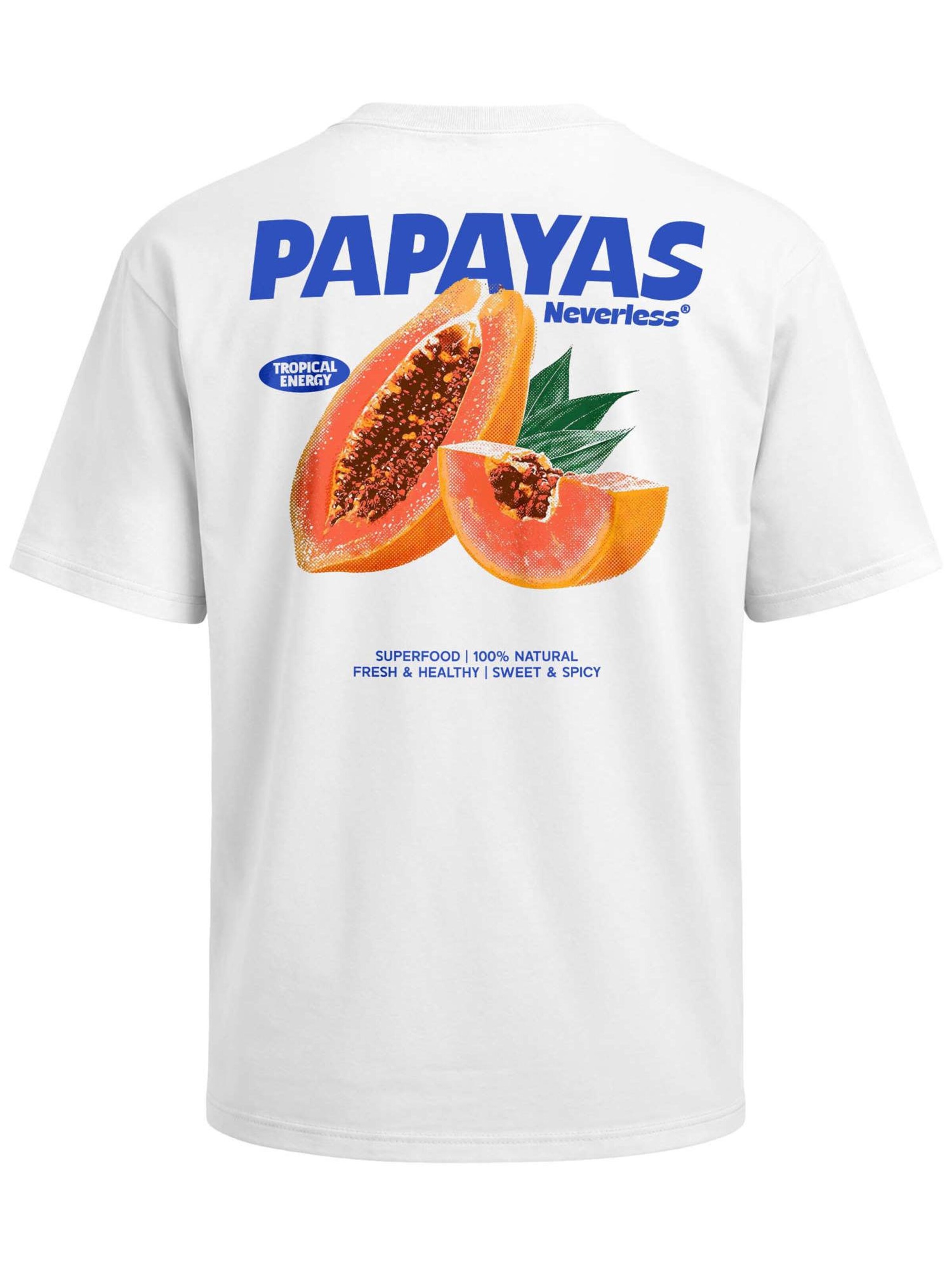 Neverless Shirt 'Papaya'‌‌‌‌‌‌‌‌‌‌ in Weiß