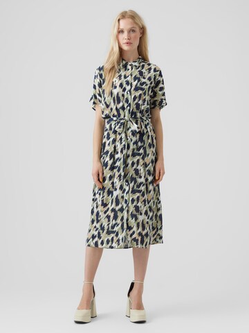 VERO MODA Shirt Dress 'Menny' in Blue: front