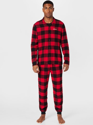 HOLLISTER - Pijama largo en rojo: frente