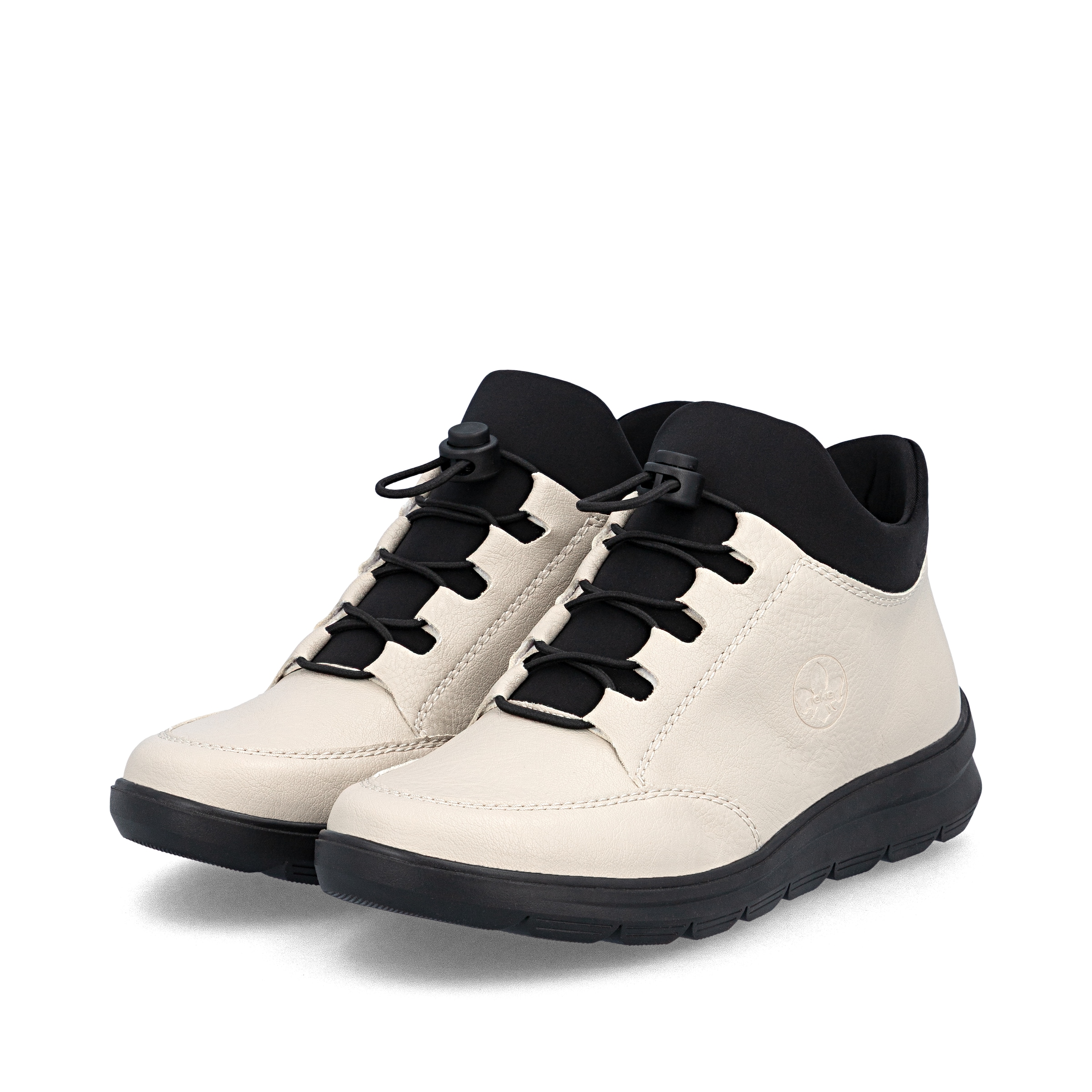 Bottines à lacets Rieker en beige