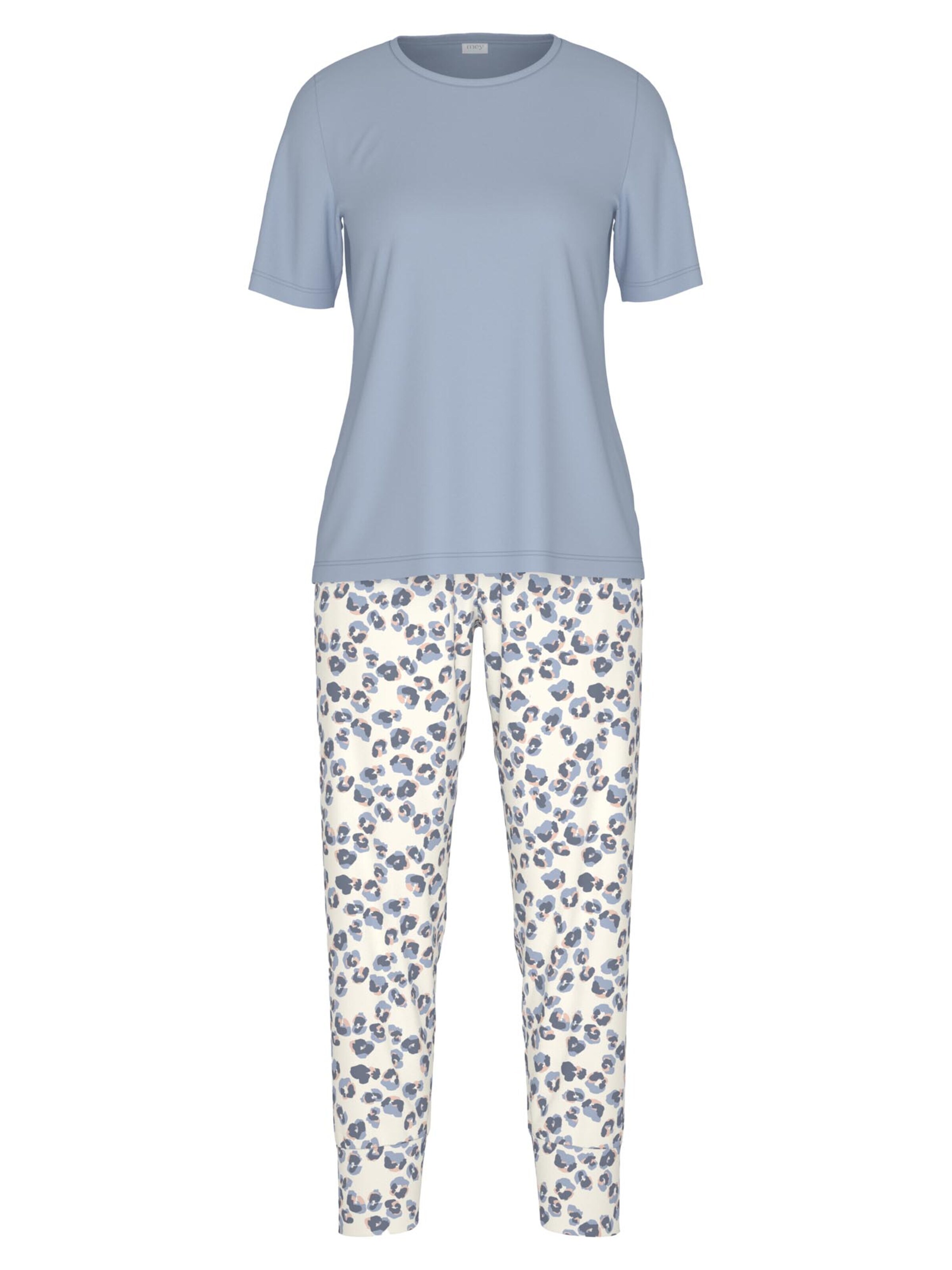 Mey Pajama 'Wild Violets' in Blue: front