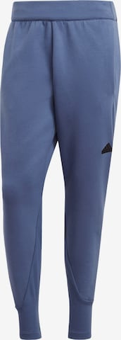 Effilé Pantalon de sport 'Z.N.E. Premium' ADIDAS SPORTSWEAR en bleu : devant