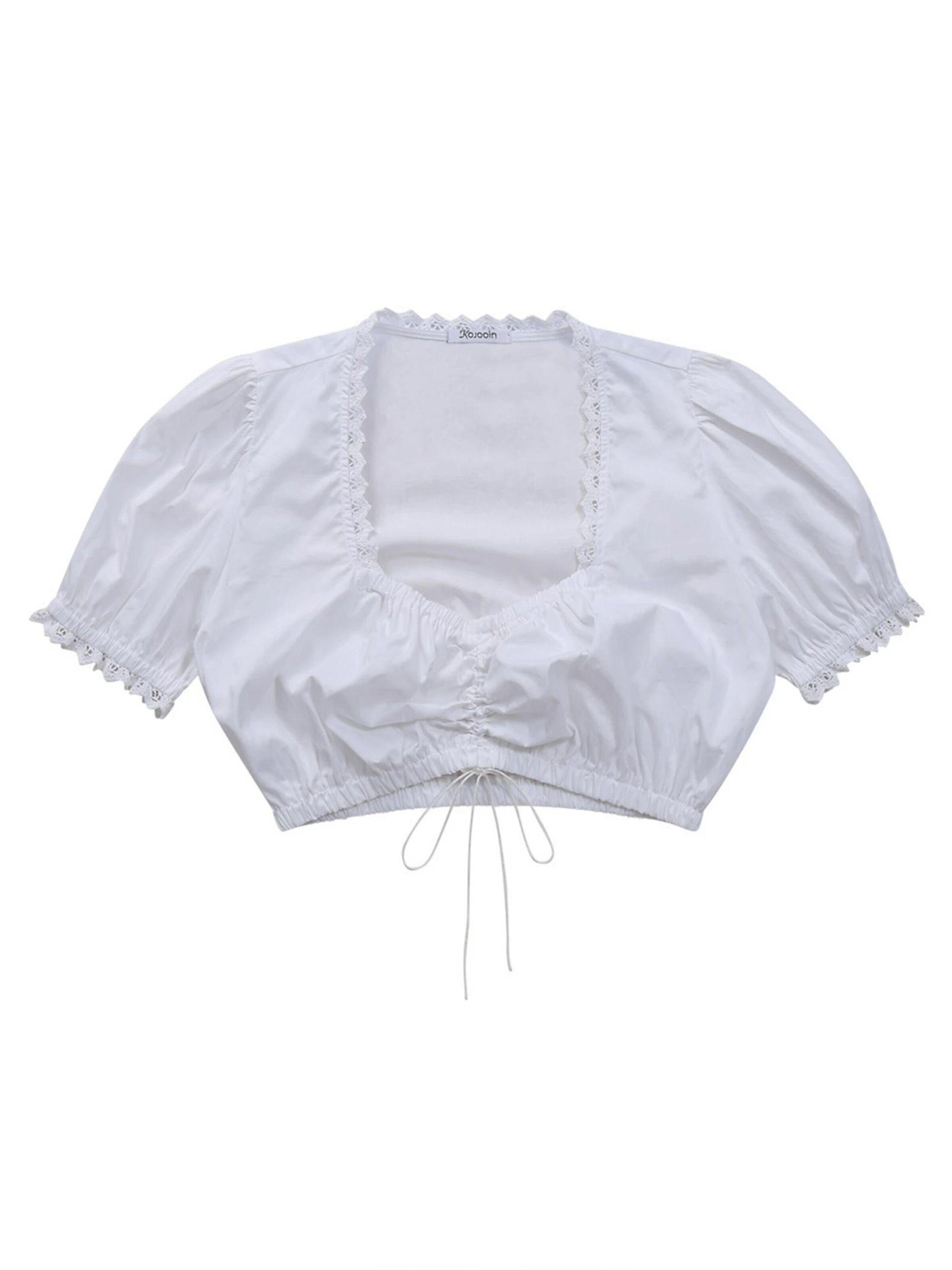 KoJooin Dirndl 'Damen 3-teiliges Fest-Set blauem Jeans-Patchwork-Karo-Rock, passend für Oktoberfest,Halloween' w kolorze niebieski