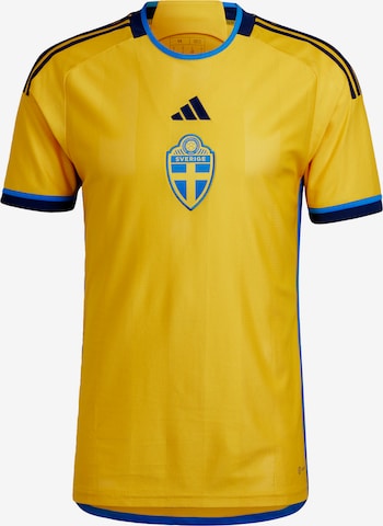 ADIDAS PERFORMANCE - Camiseta de fútbol 'Sweden 22 Home' en amarillo: frente