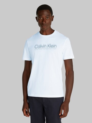 Calvin Klein Μπλουζάκι σε λευκό: μπροστά