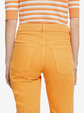 ESPRIT Slimfit Broek in Oranje