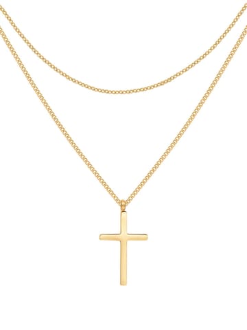 Hey Happiness Necklace 'Faith' in Gold: front
