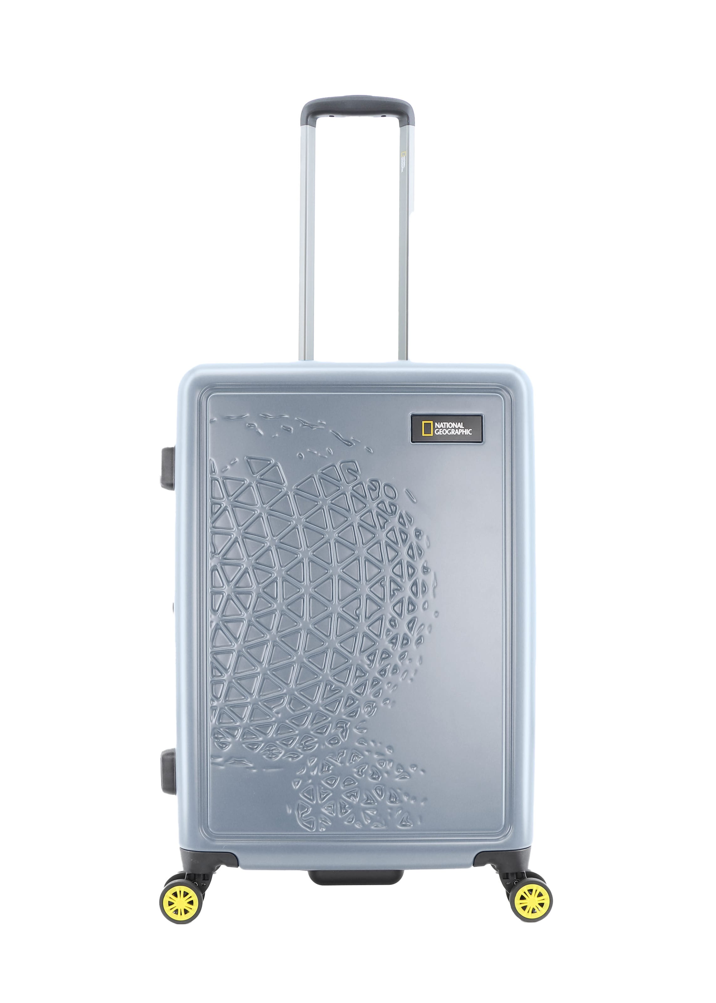 National Geographic Suitcase 'GLOBE' in Silver: front