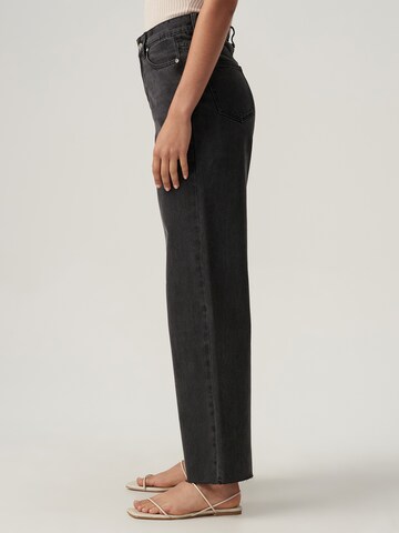The Fated Szeroka nogawka Jeansy 'SAIL ' w kolorze czarny