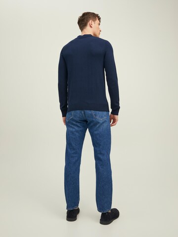 JACK & JONES Sweter 'Emil' w kolorze niebieski