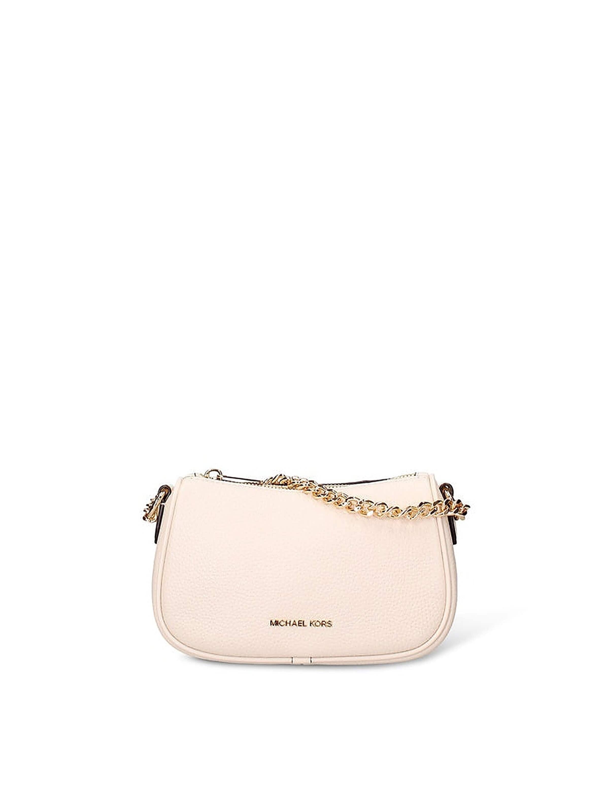 Sac à bandoulière Michael Kors en blanc : devant