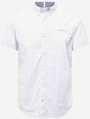 JACK & JONES Button Up Shirt 'JACK' in White: front