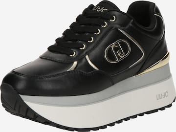 Liu Jo Matalavartiset tennarit 'MAXI WONDER PLUS 01' värissä musta: etupuoli