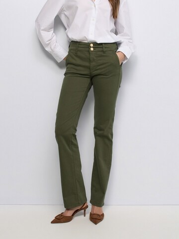 Salsa Jeans Regular Chino trousers 'Secret' in Green: front