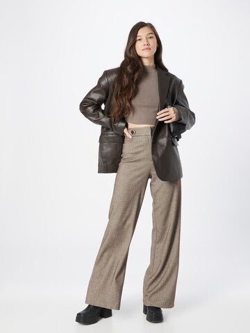 Koton Wide Leg Hose in Braun