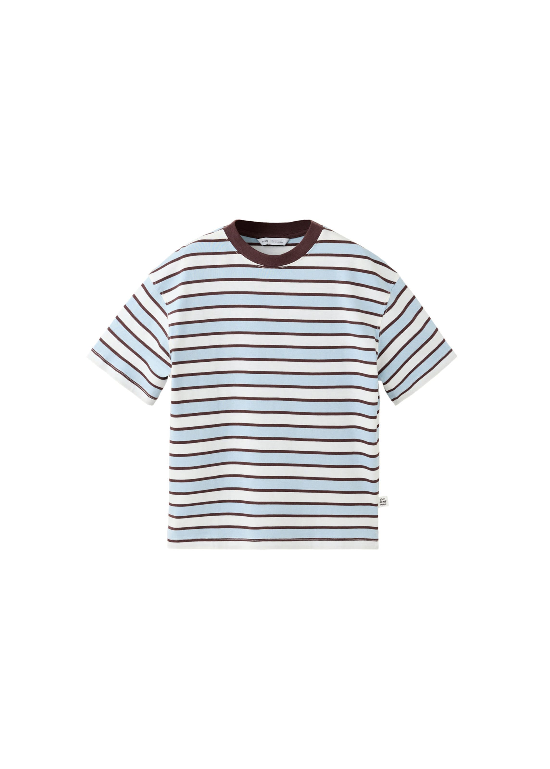 MANGO KIDS Shirt in 116 in Blue / White, Item view