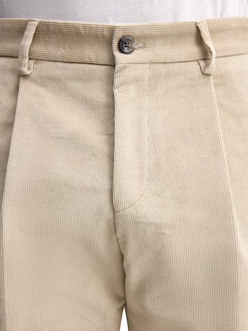 STRELLSON Regular Bandplooibroek in Beige