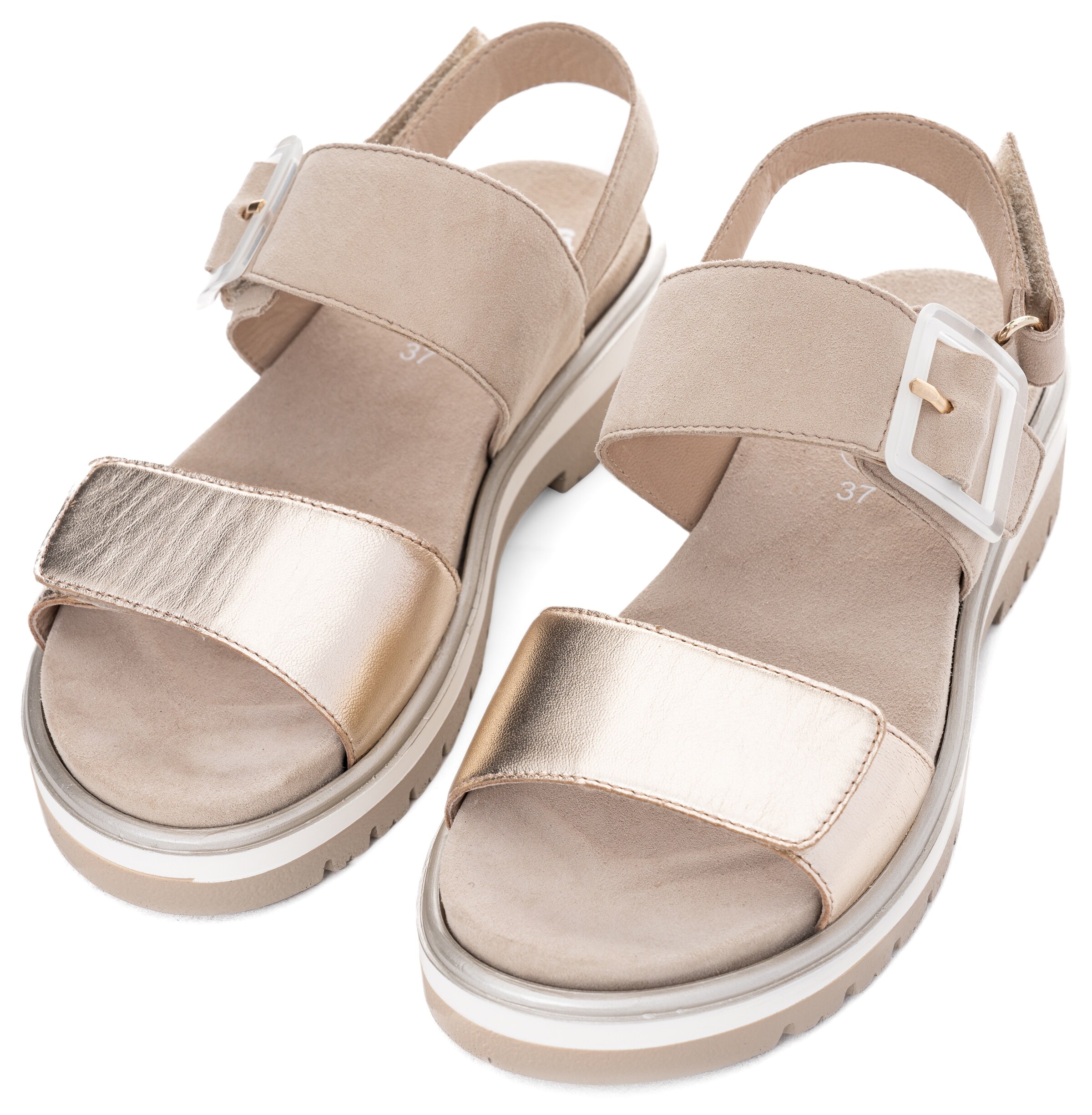 ARA Strap Sandals in Beige
