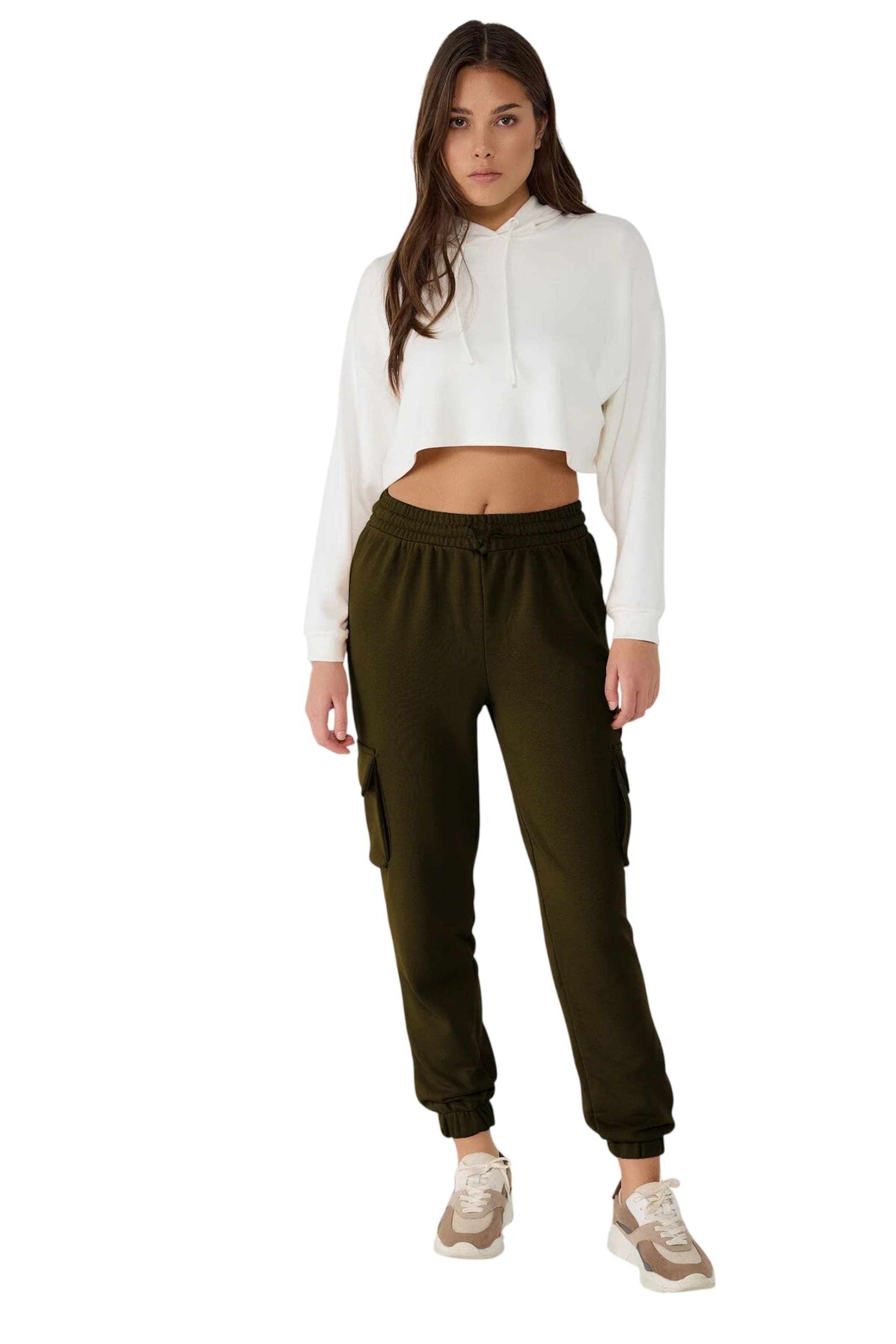 No Matter What Tapered Cargobroek in Groen