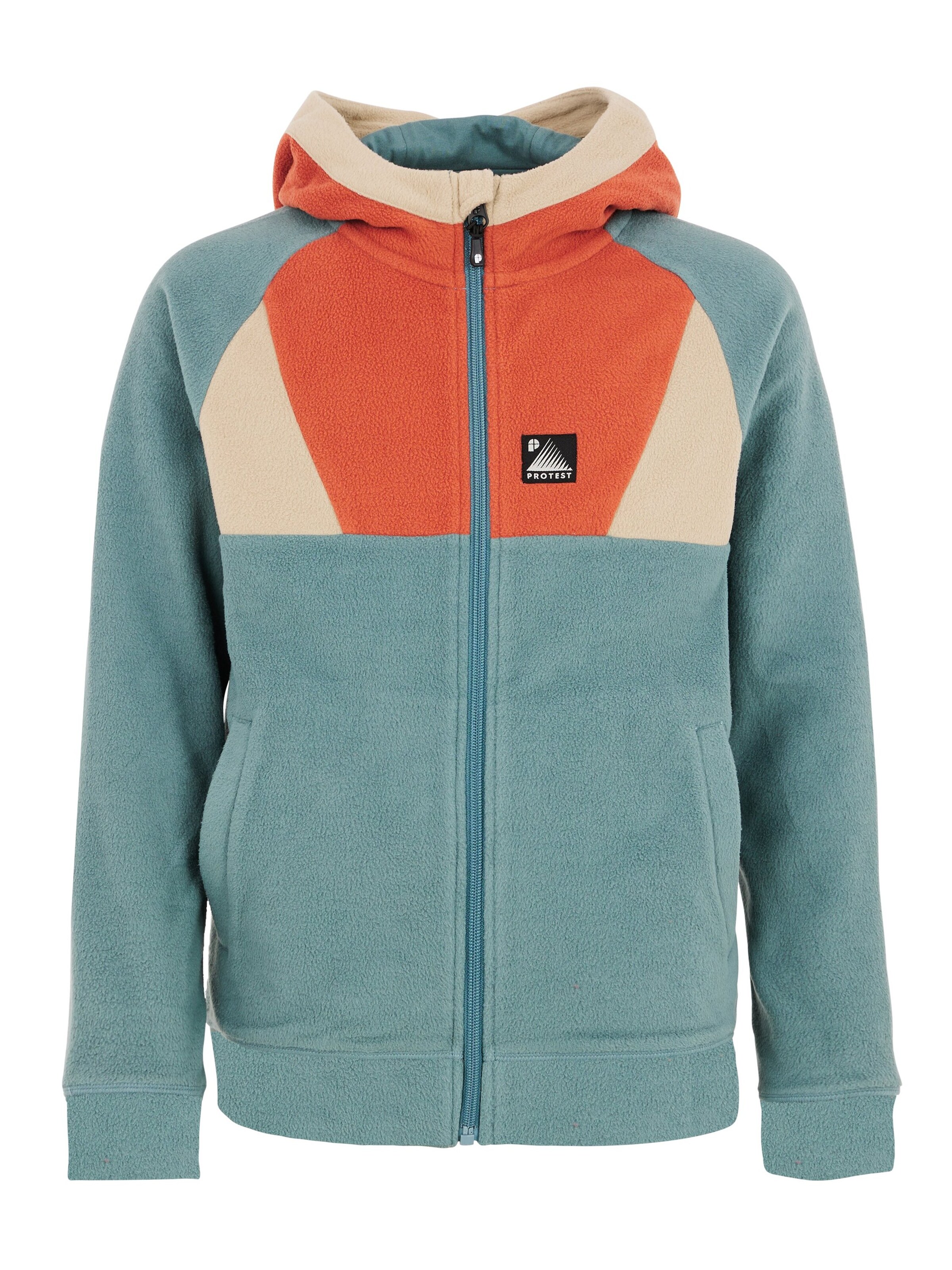 PROTEST Fleecejacke 'PRTSAIGE JR'‌ in Braun: Vorderseite