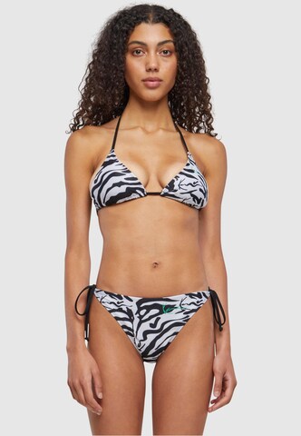 Karl Kani Triangle Bikini Top in Black: front