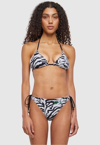 Karl Kani Triangle Bikini Top in Black: front