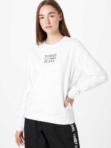 Tommy Jeans Sweatshirt in White: front