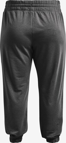 UNDER ARMOUR Tapered Workout Pants ' Rival Terry ' in Grey