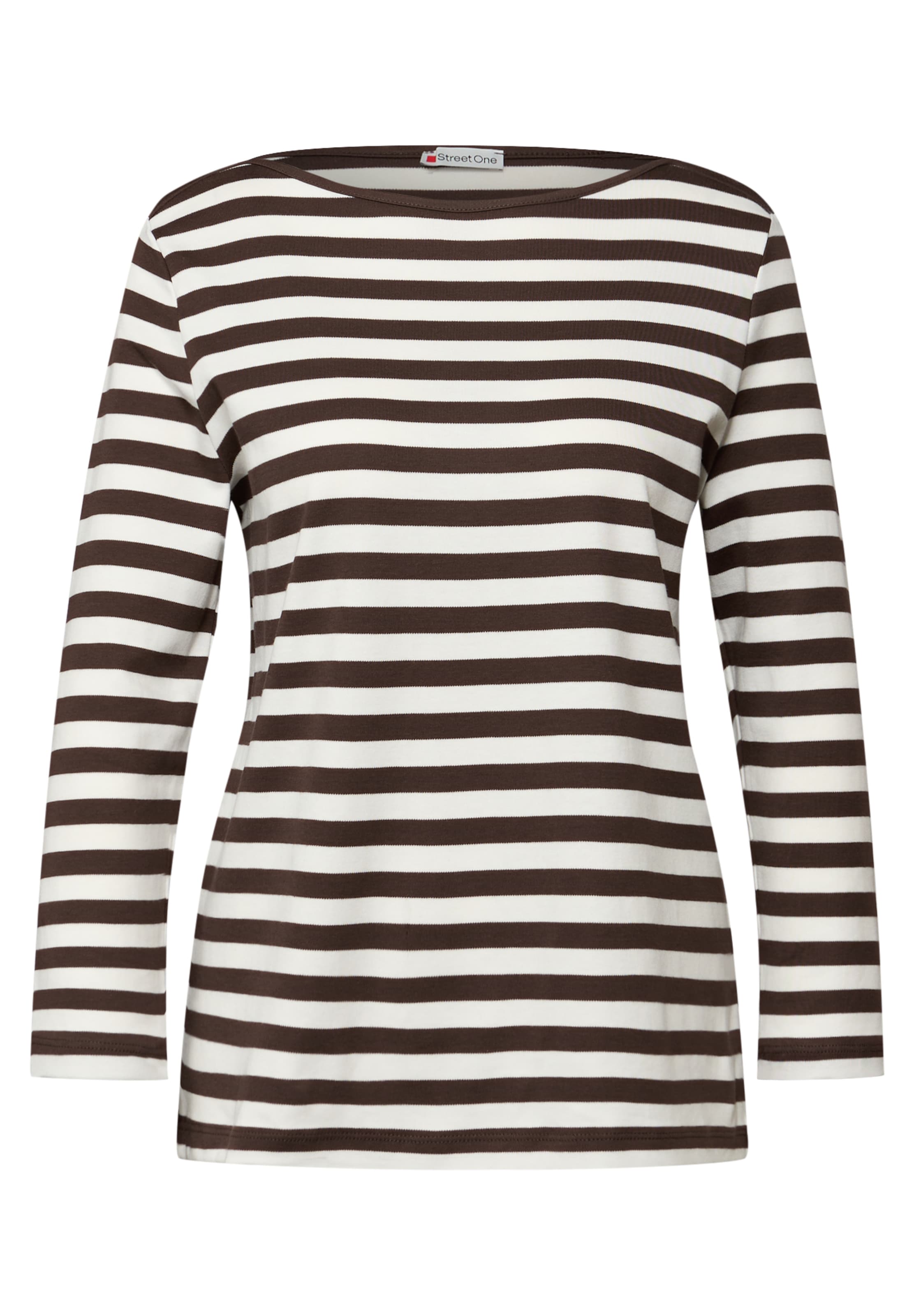 STREET ONE Shirt in Brown: front