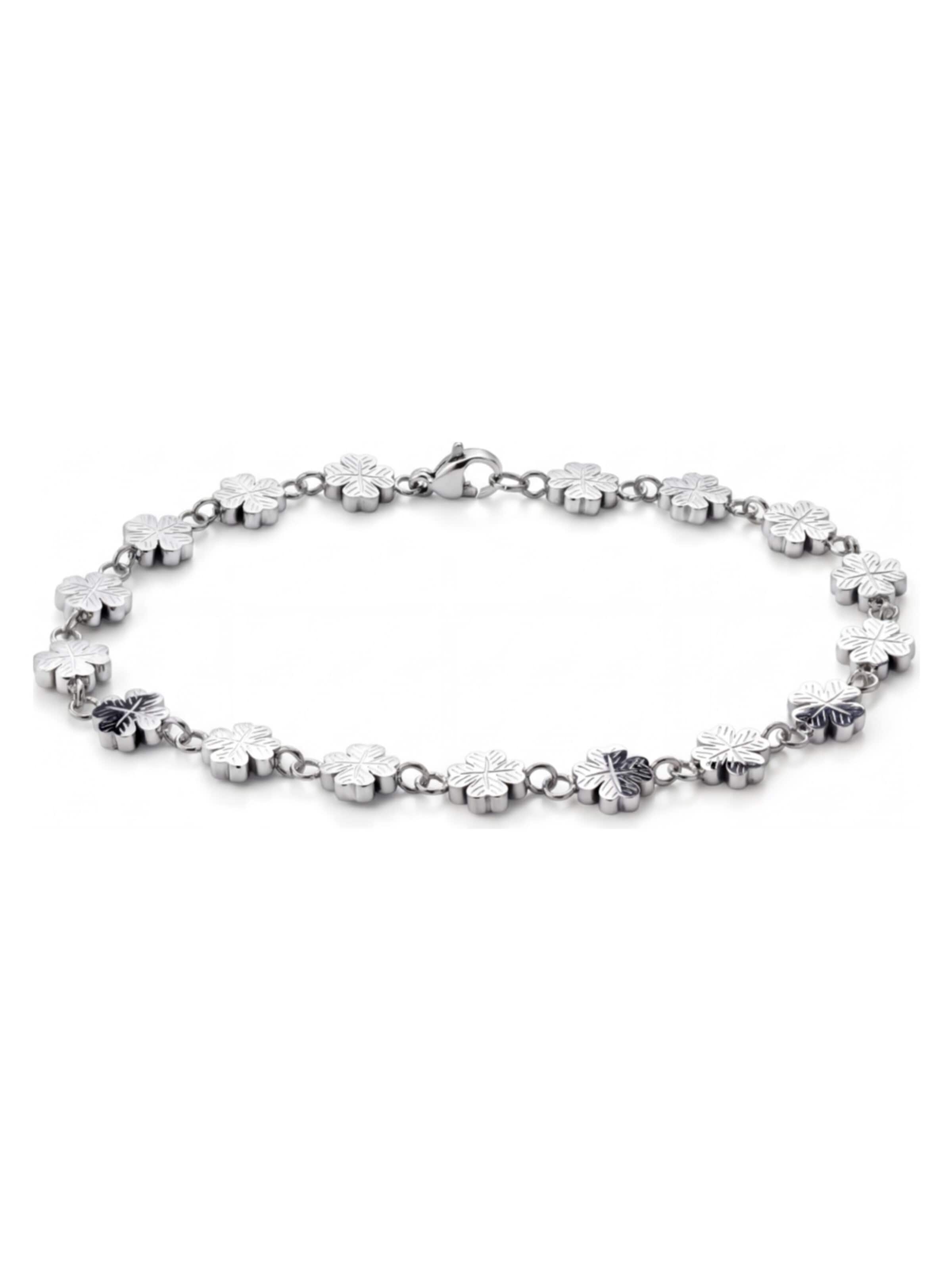 Seizmont Bracelet 'Clover' in Silver: front