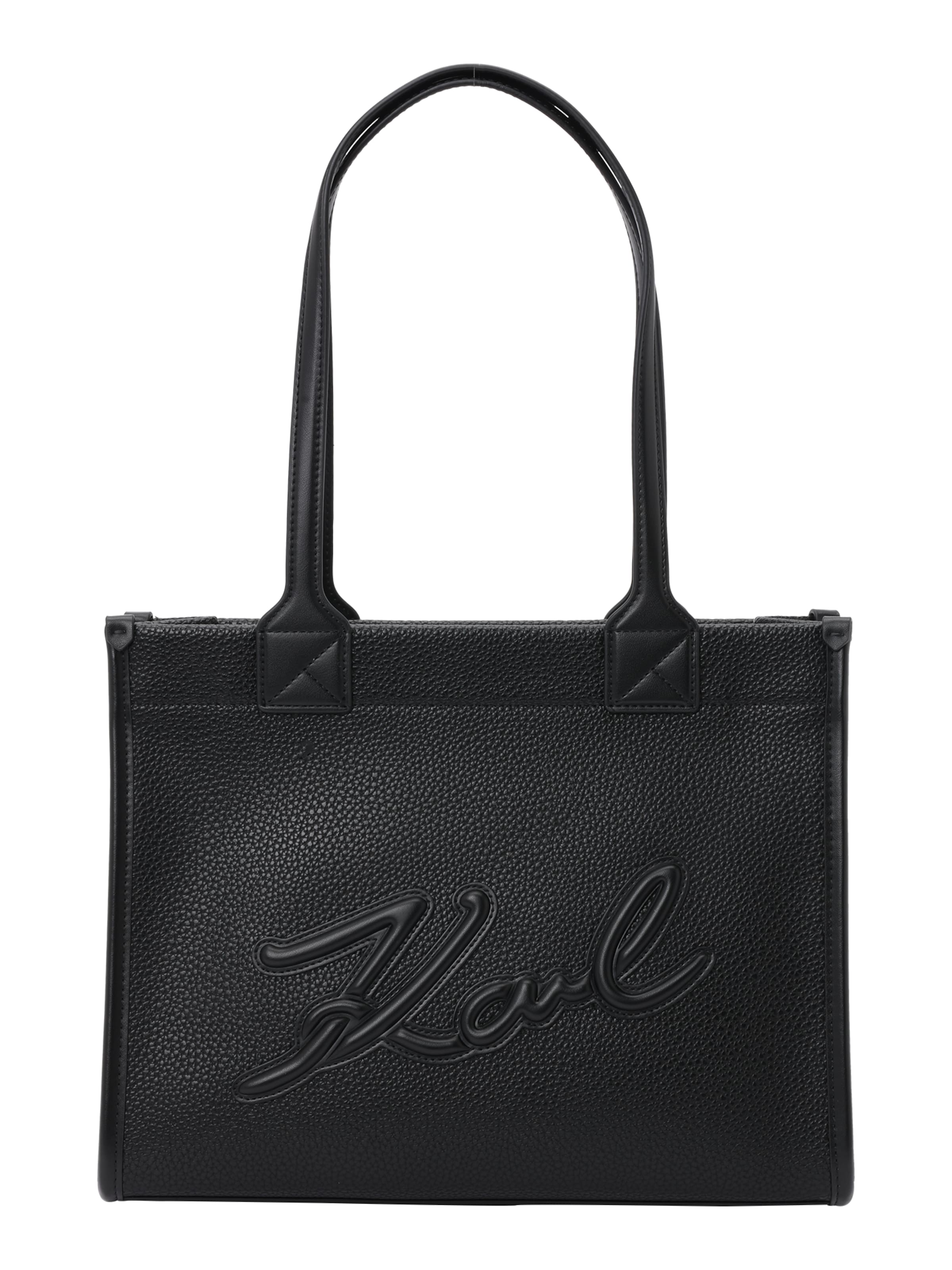 Karl Lagerfeld Μεγάλη τσάντα σε μαύρο: μπροστά