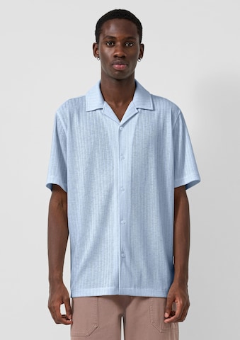 Fit confort Chemise QS en bleu : devant