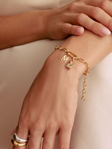 Bracelet 'Charm-Armband mit vergoldetem Connect-Glied' Thomas Sabo en or : devant