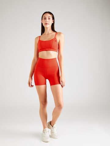 ADIDAS PERFORMANCE Skinny Sportbroek 'Studio' in Rood