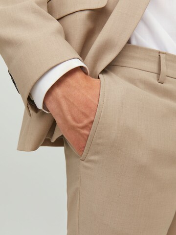 Coupe slim Pantalon à plis JACK & JONES en beige
