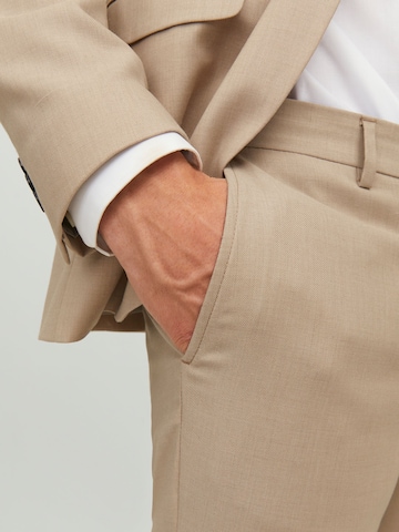 Coupe slim Pantalon à plis JACK & JONES en beige