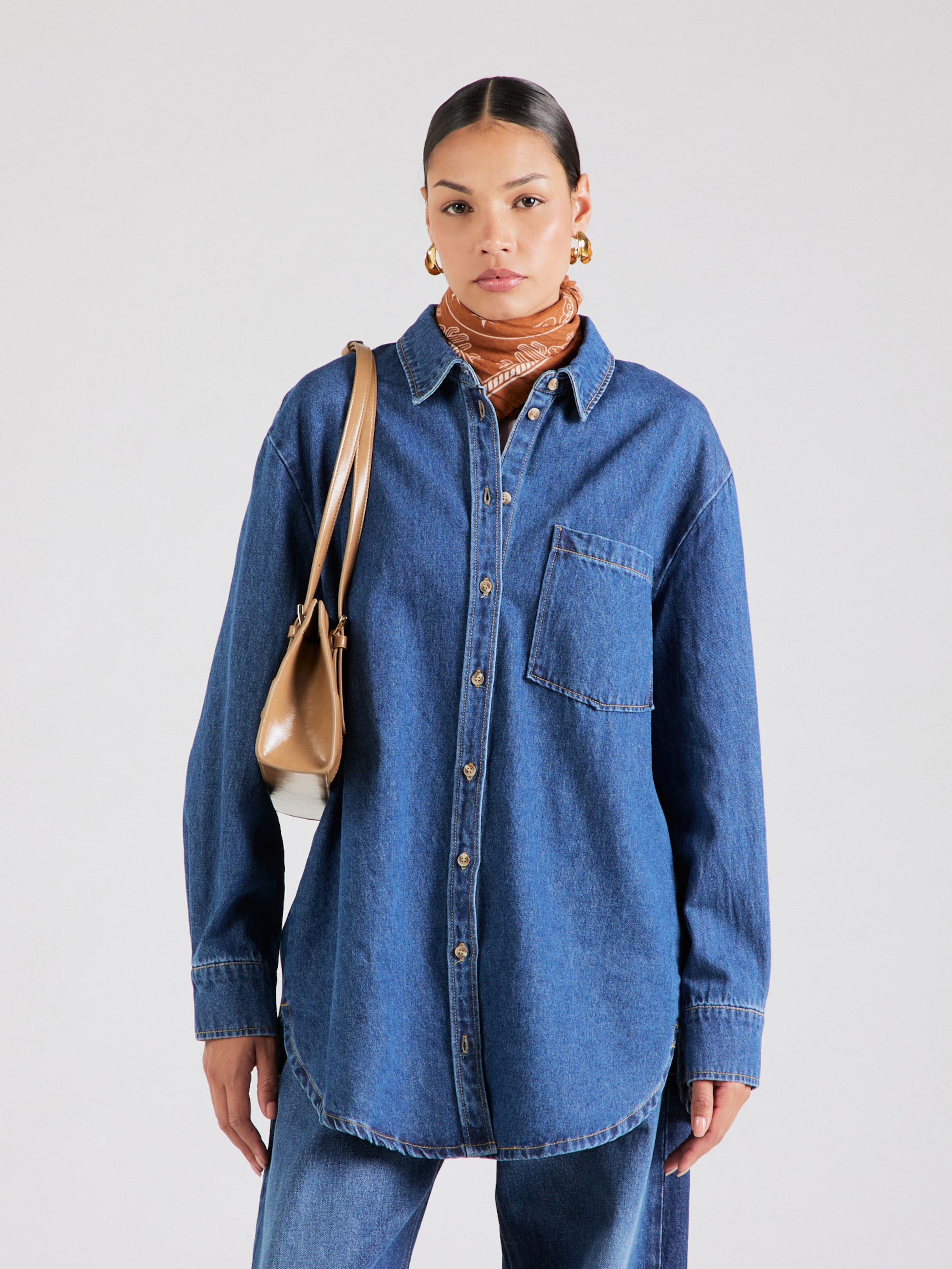 PIECES Blouse 'PCMaisie' in Blue | ABOUT YOU