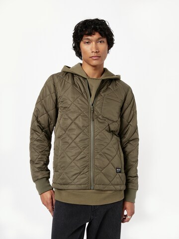 Veste mi-saison HOLLISTER en vert : devant